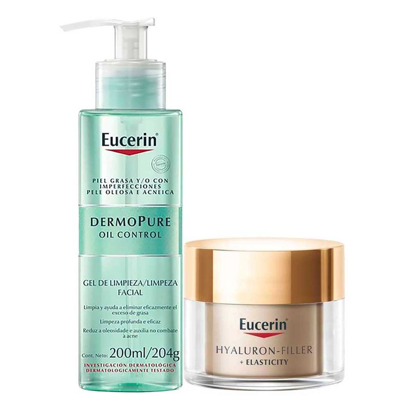 Eucerin Kit - Gel de Limpeza Facial + Creme Anti-Rugas Kit